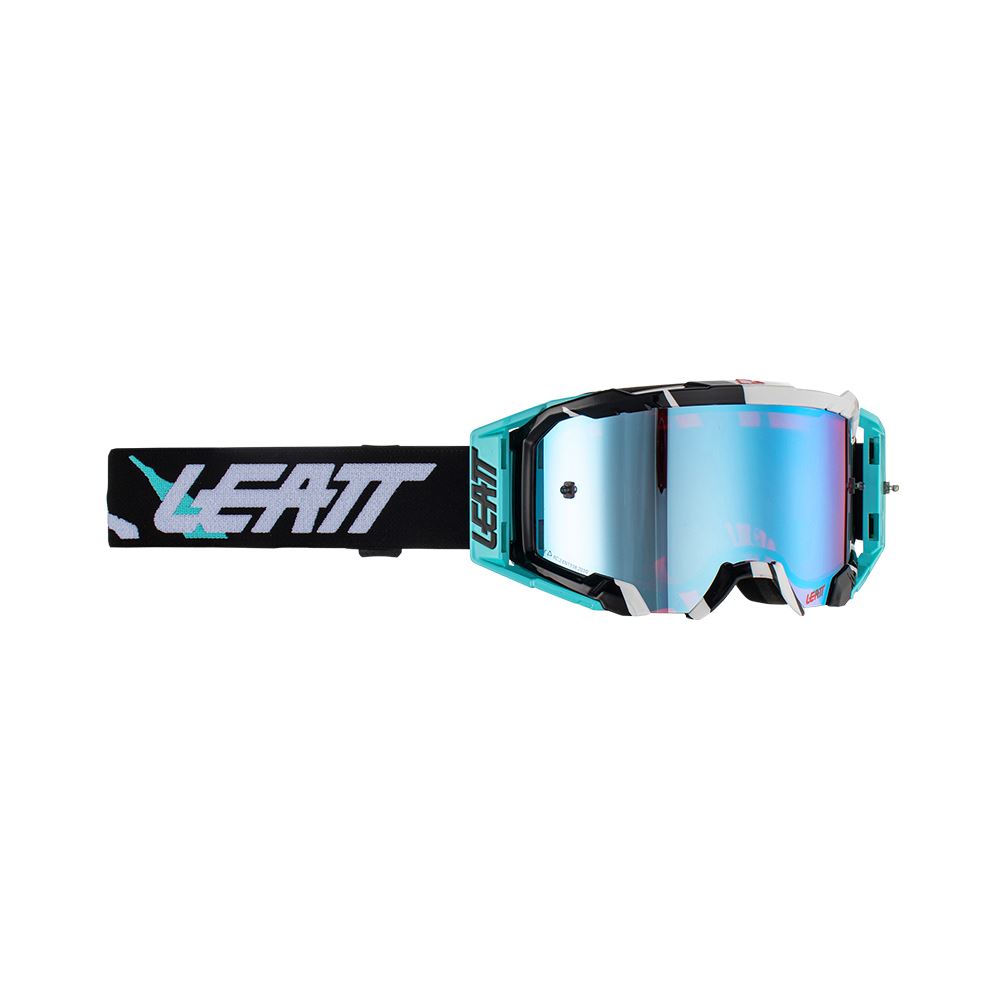 Leatt 2024 Goggles Velocity 5.5 Iriz Acid Tiger - Blue Lens